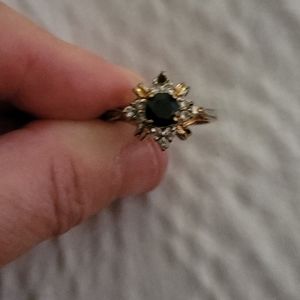 Ladies sapphire costume gemstone ring